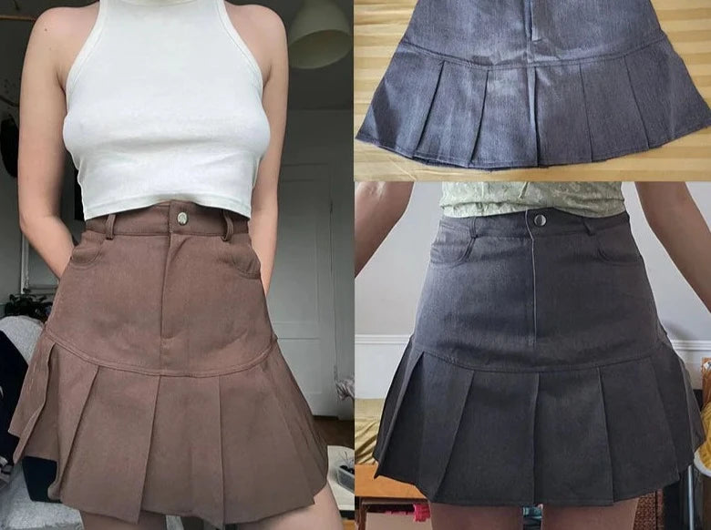 Ennimo High Waist Pleated Skirt