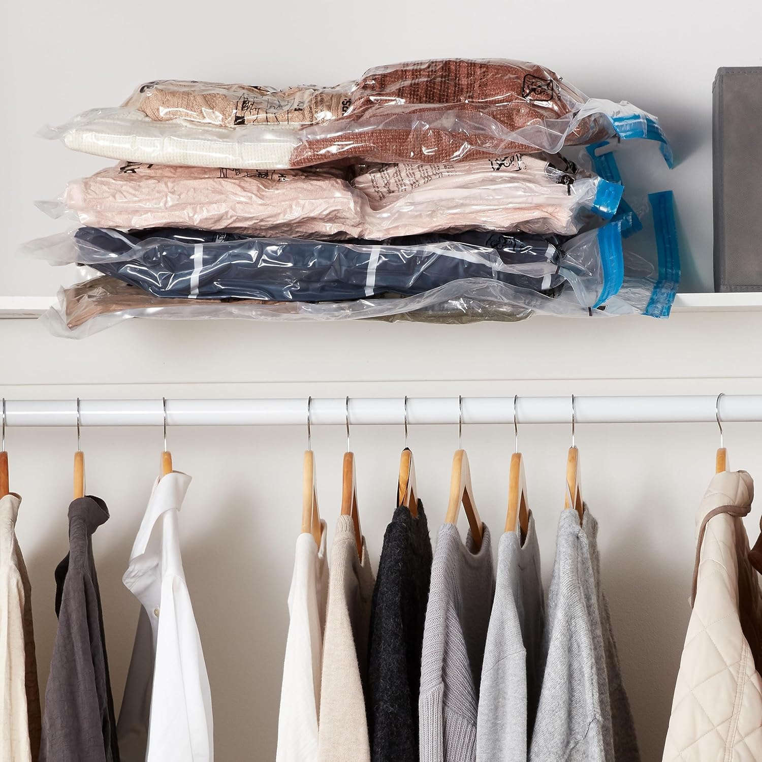 Amazon Basics Vacuum Compression Space Saving Storage Bags with Hand Pump