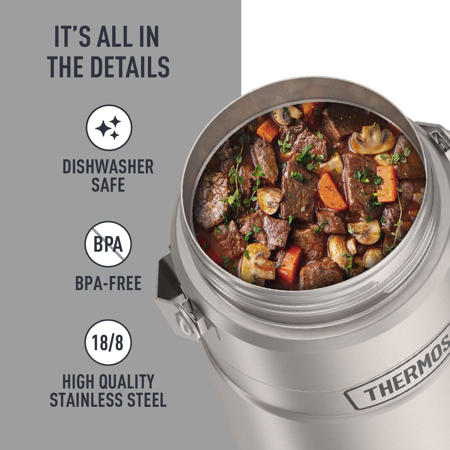 THERMOS Stainless King Vacuum-Insulated Food Jar