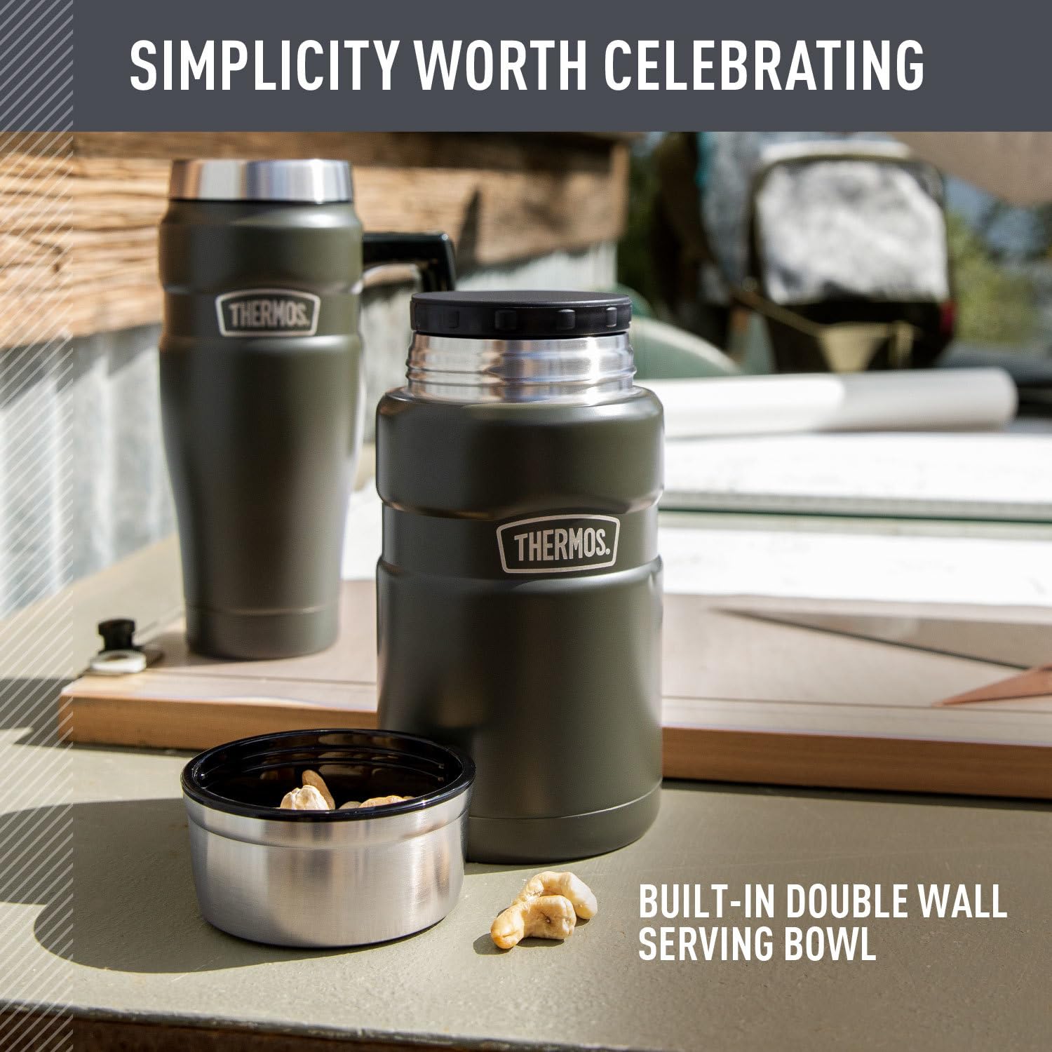 THERMOS Stainless King Vacuum-Insulated Food Jar
