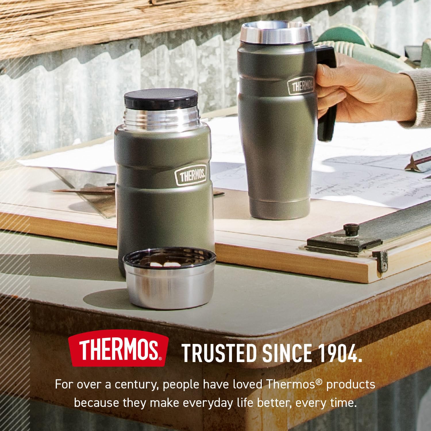 THERMOS Stainless King Vacuum-Insulated Food Jar