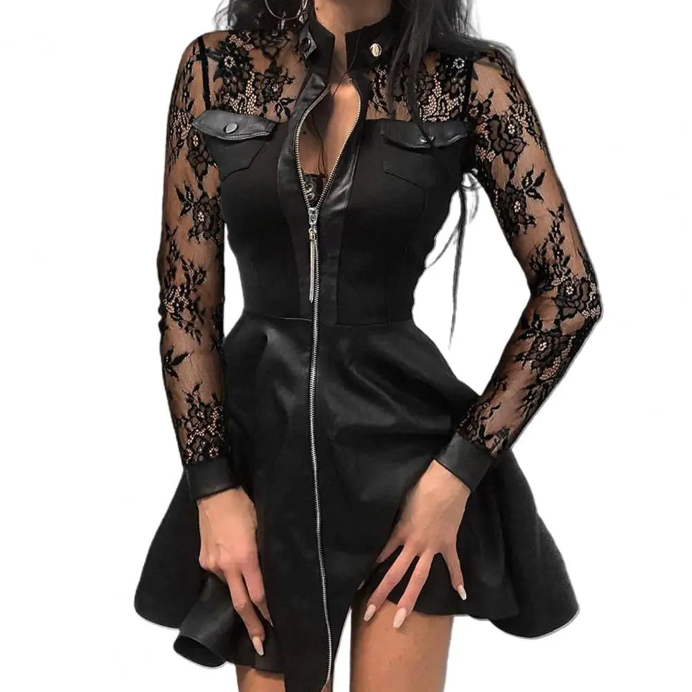 Ennimo  Faux Leather Mini Dress