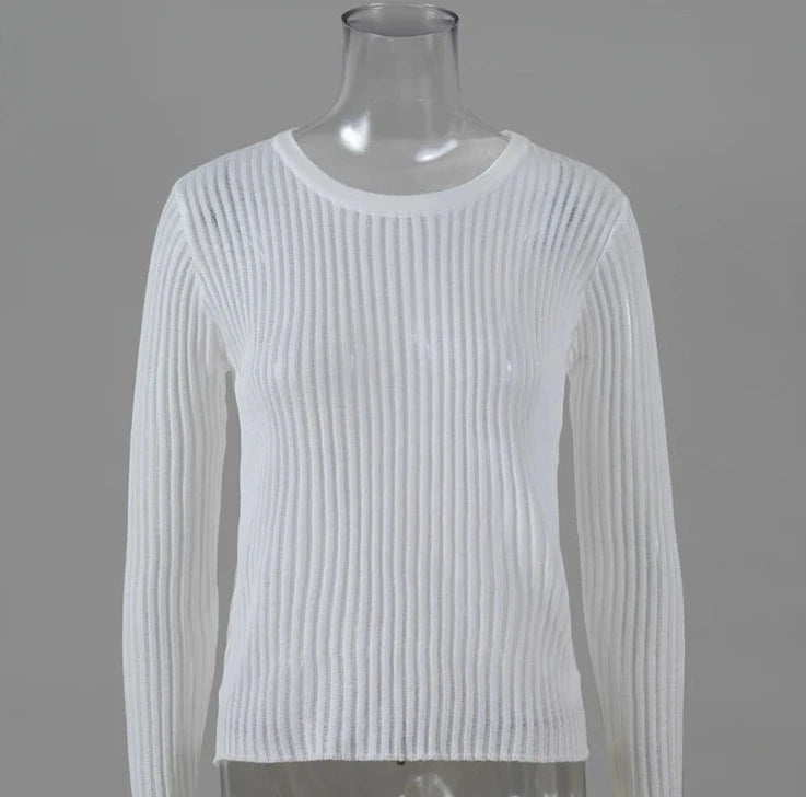 Ennimo Striped See-through Top