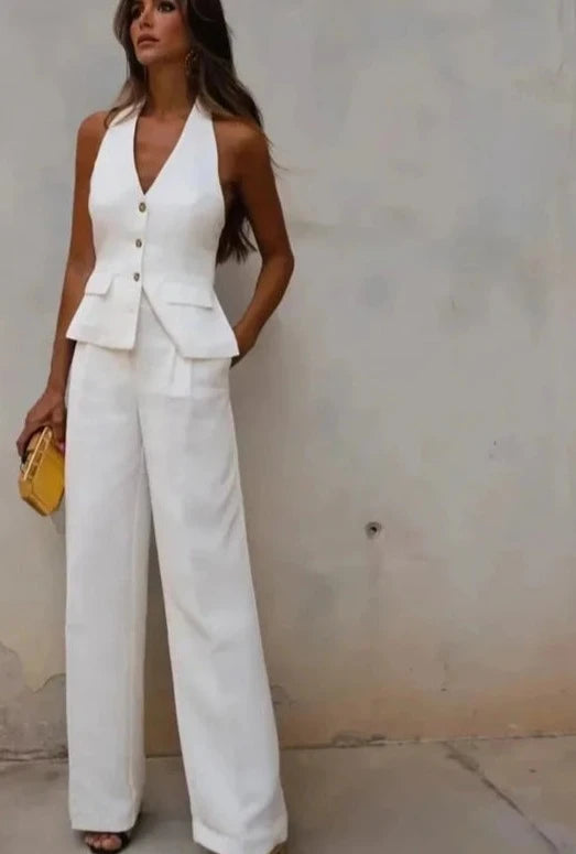 Ennimo white vest+ leg pant