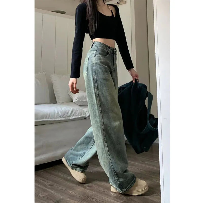 Ennimo Baggy Straight Denim Trousers