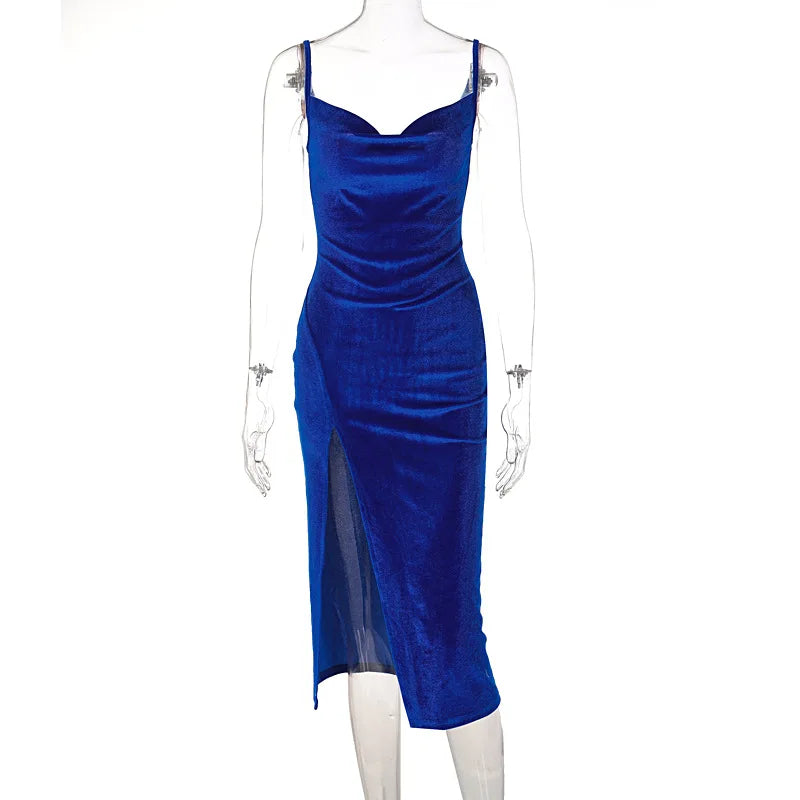 Ennimo Elegant Velvet Party Dress
