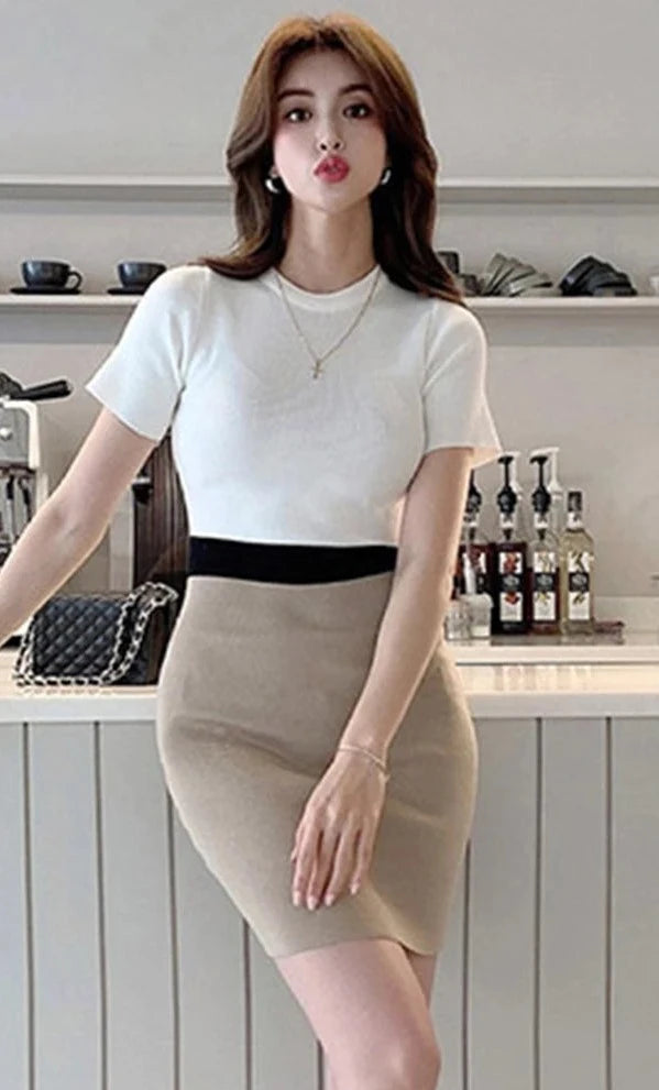 Queen O-neck Pencil Dress