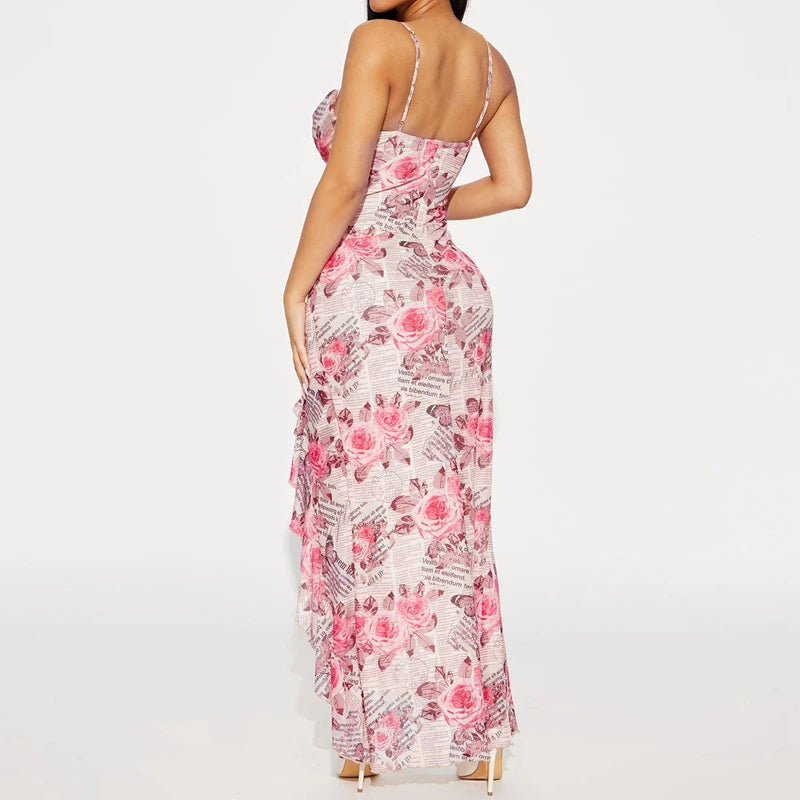 Sling Pleated Off-shoulder Ruffles