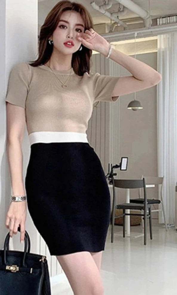 Queen O-neck Pencil Dress