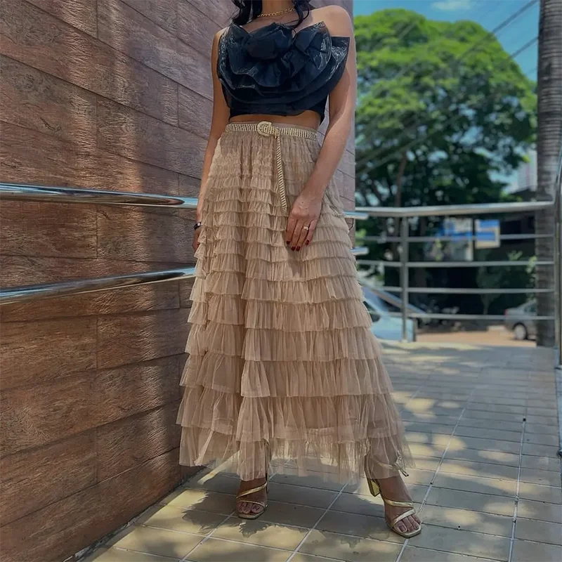 Ennimo Layered Long Skirt