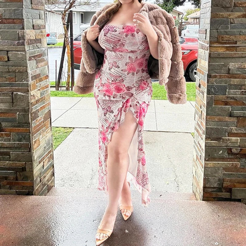 Sling Pleated Off-shoulder Ruffles