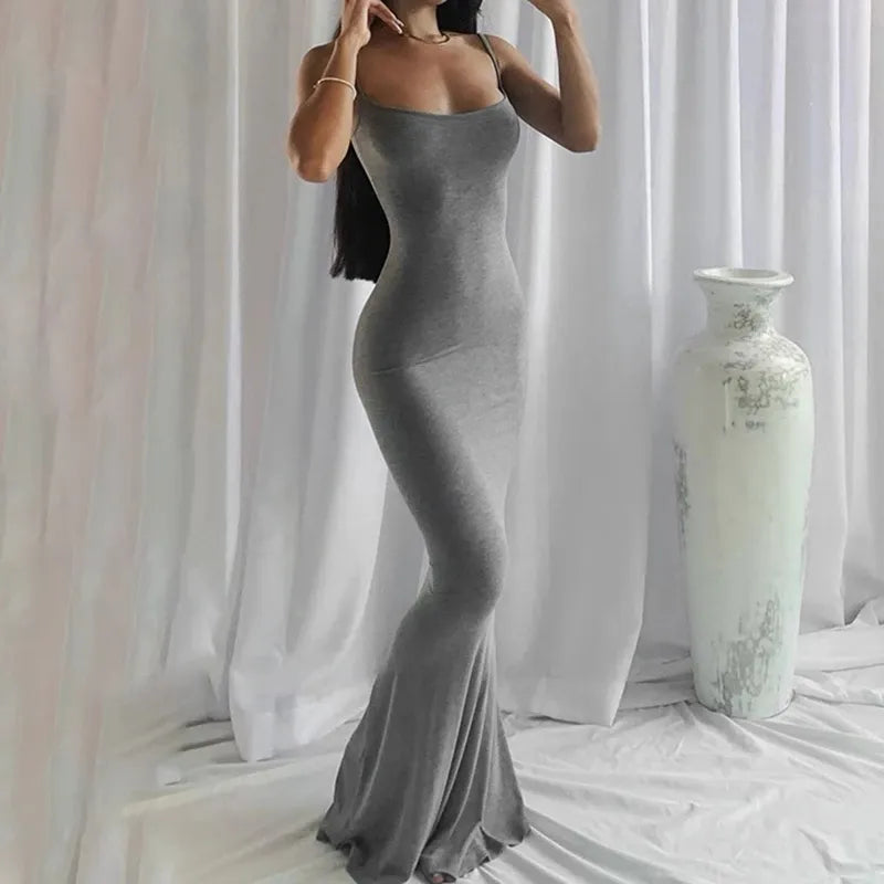 Sarah Satin Maxi Dress
