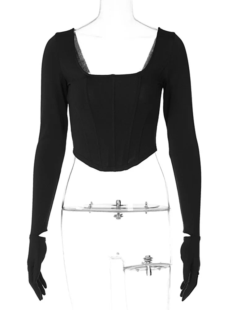 Ennimo Long Sleeve Slim Skinny Top