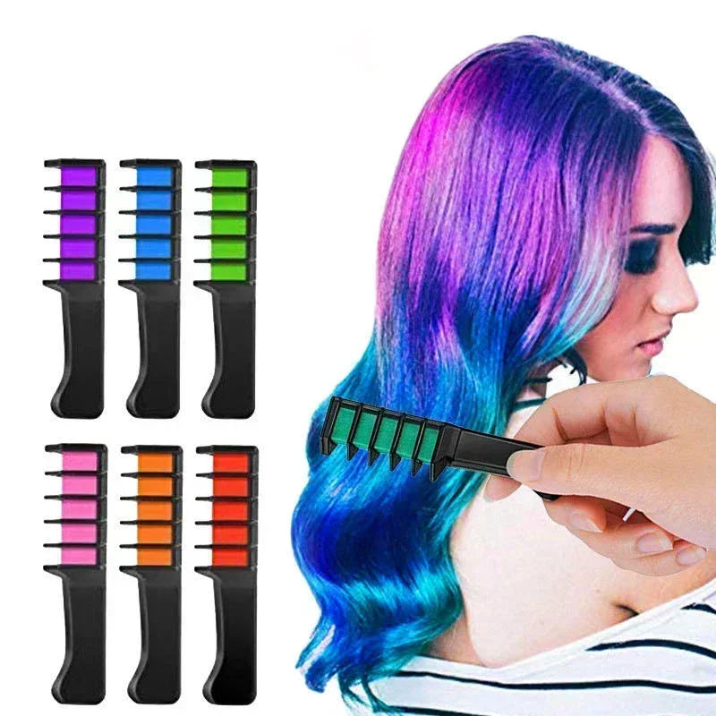 6/1pcs Hair Dye Comb Mascara Design Crayons