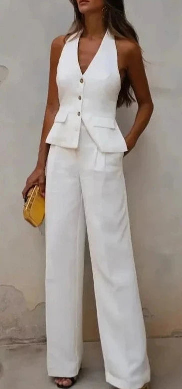 Ennimo white vest+ leg pant