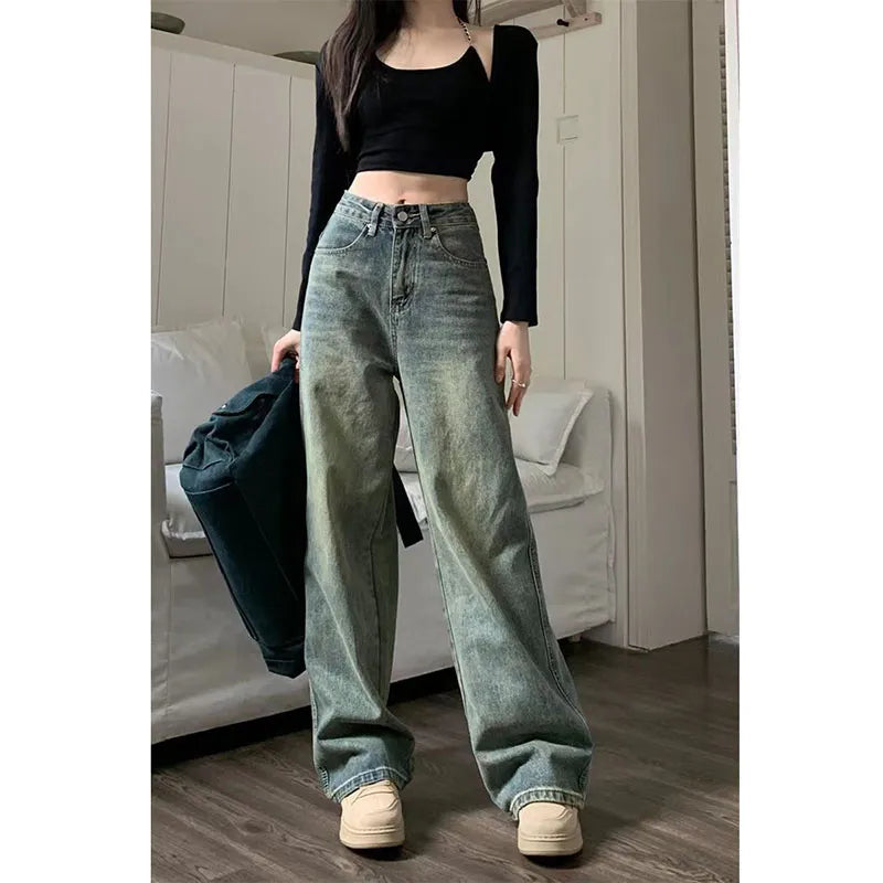 Ennimo Baggy Straight Denim Trousers